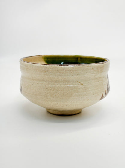 TC74 - Tazón Chawan para Matcha de Oribe-yaki 織部焼