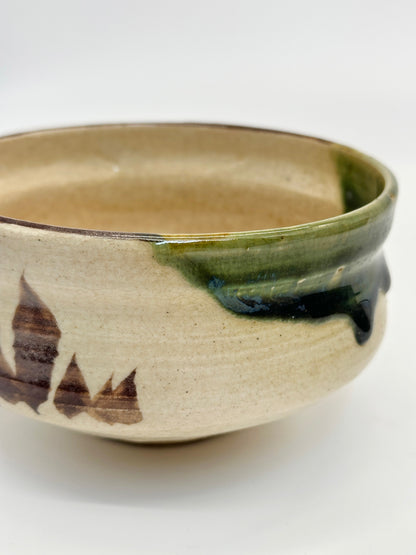TC74 - Tazón Chawan para Matcha de Oribe-yaki 織部焼