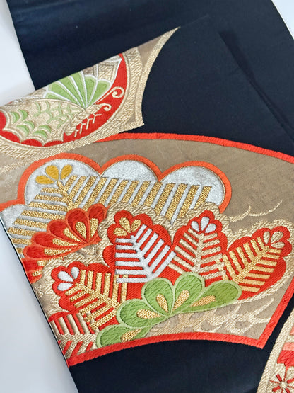 FA19 - Shōchikubai Seda Fukuro Obi 正絹 袋帯