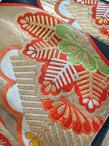 FA19 - Shōchikubai Seda Fukuro Obi 正絹 袋帯