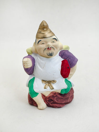 FT638 - Japanese Clay Folk Doll Ebisu 恵比寿