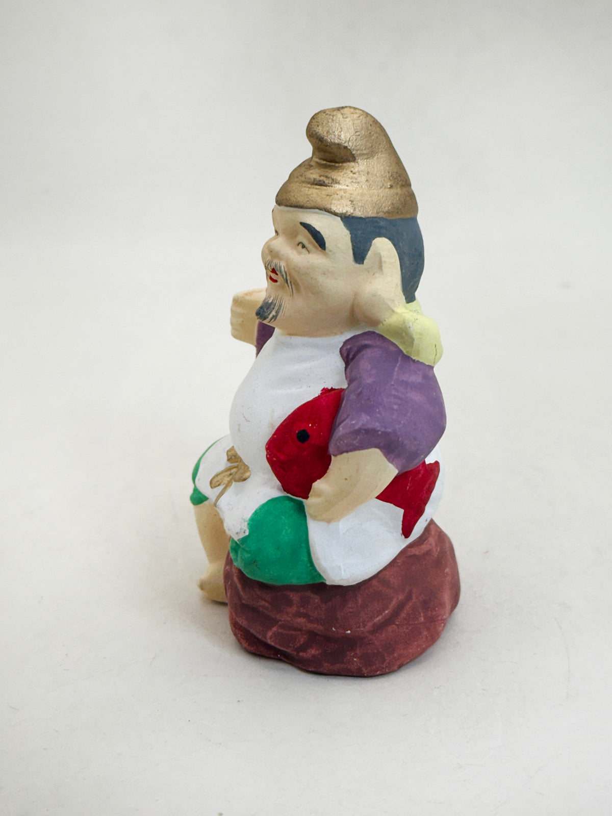 FT638 - Japanese Clay Folk Doll Ebisu 恵比寿