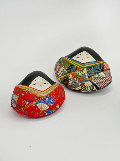 FT344 - Muñecas Hina de papel Washi Kai Hina Ningyō 貝雛人形