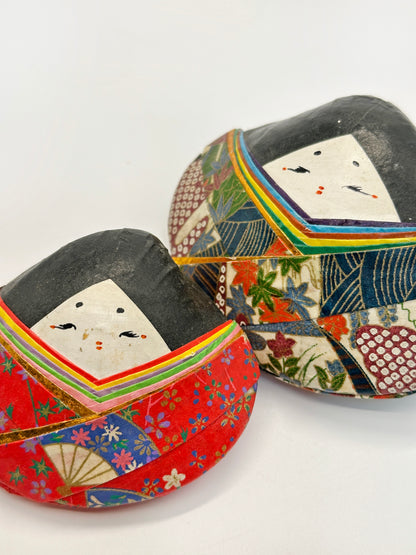 FT344 - Muñecas Hina de papel Washi Kai Hina Ningyō 貝雛人形