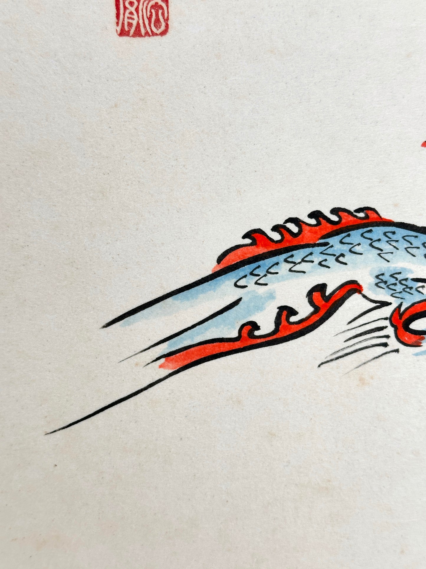 SHP169 - Japanese Shikishi Dragon from Yakushiji Temple 薬師寺