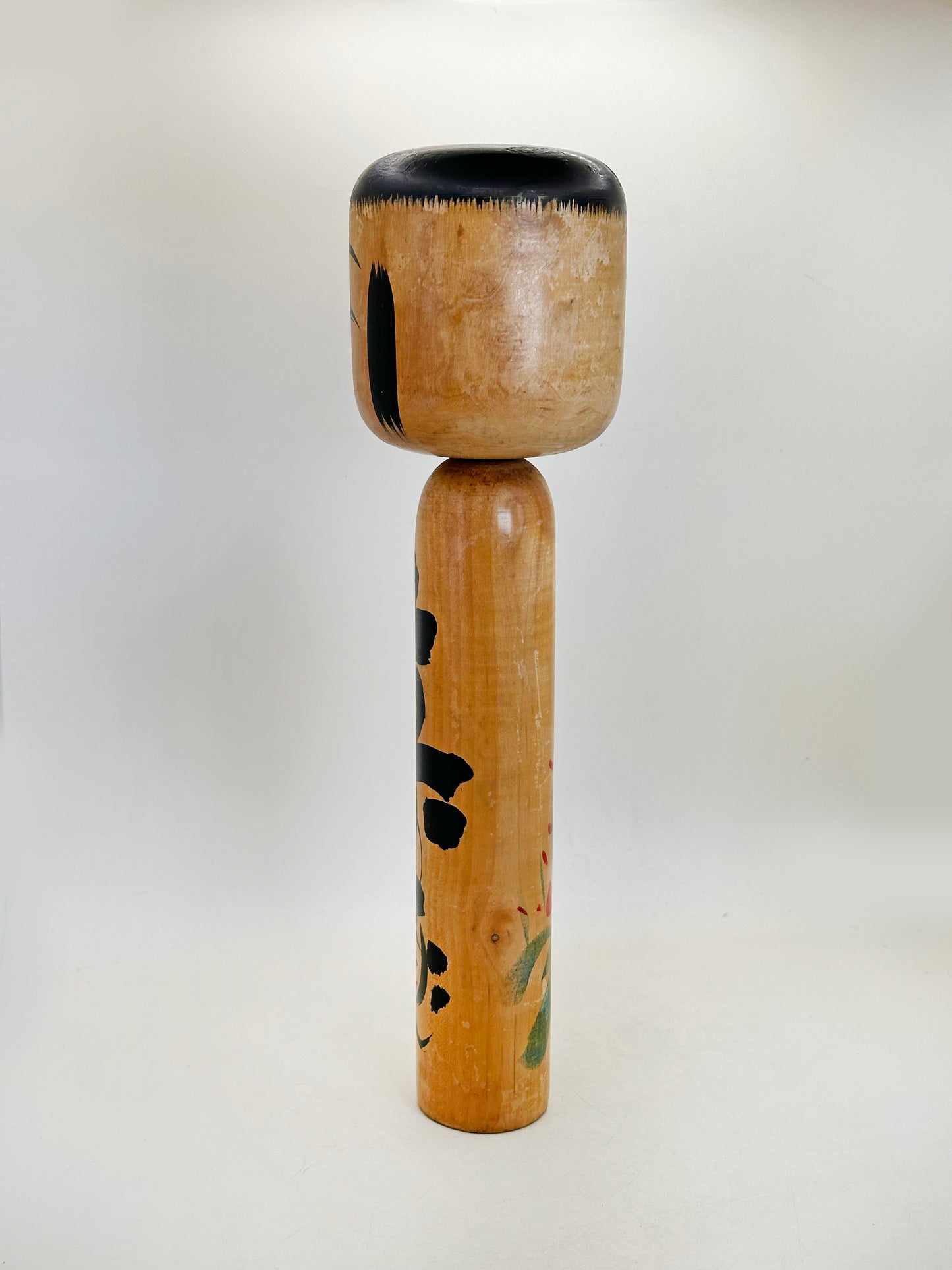 K30059 - Traditional Togatta kokeshi by Fumio Sato 佐藤文男