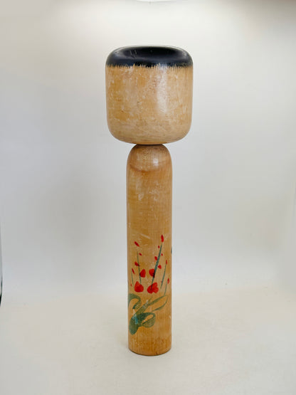 K30059 - Traditional Togatta kokeshi by Fumio Sato 佐藤文男