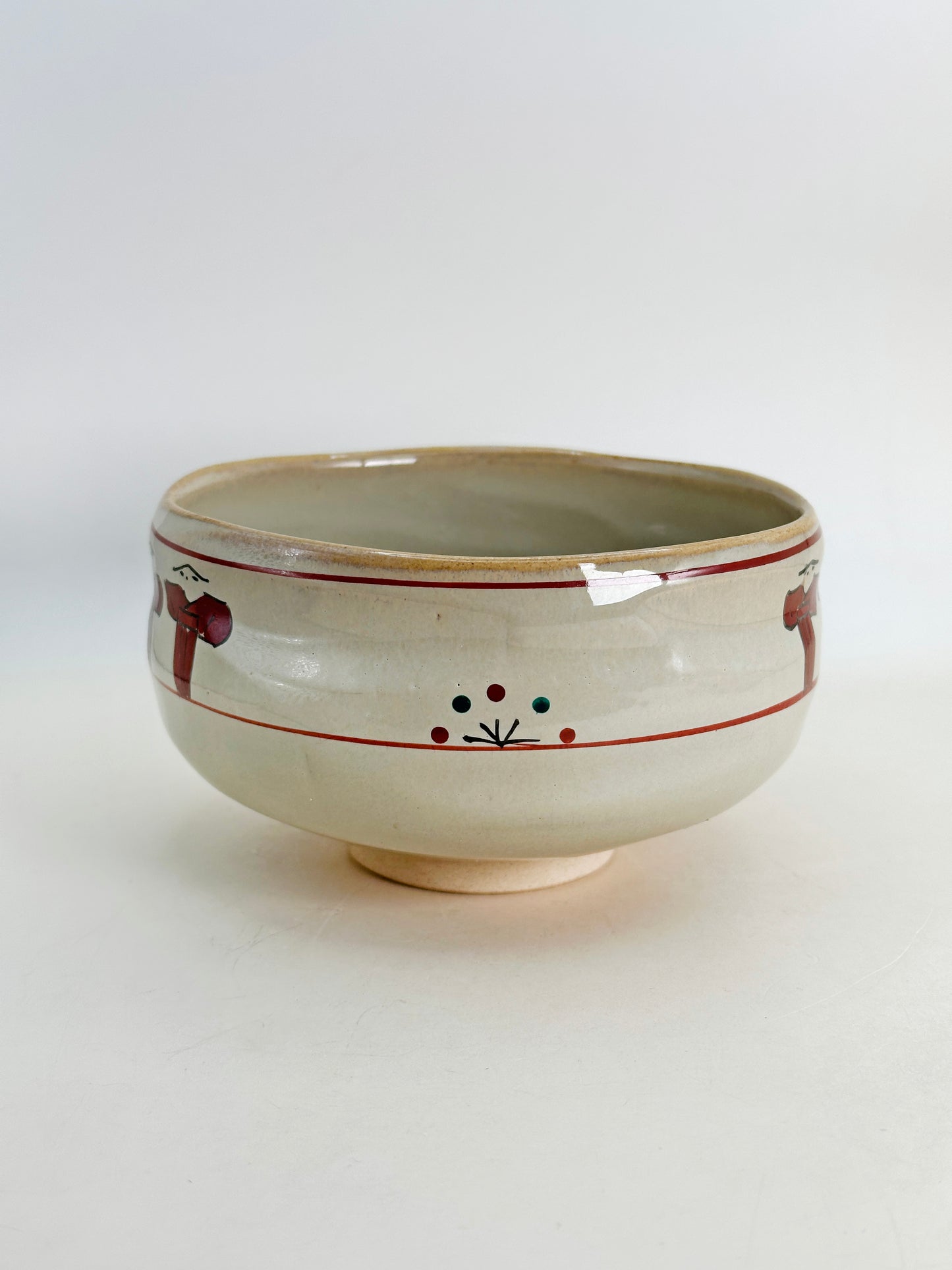 TC77 - Matcha Bowl Chawan of Akahada-yaki 赤膚焼