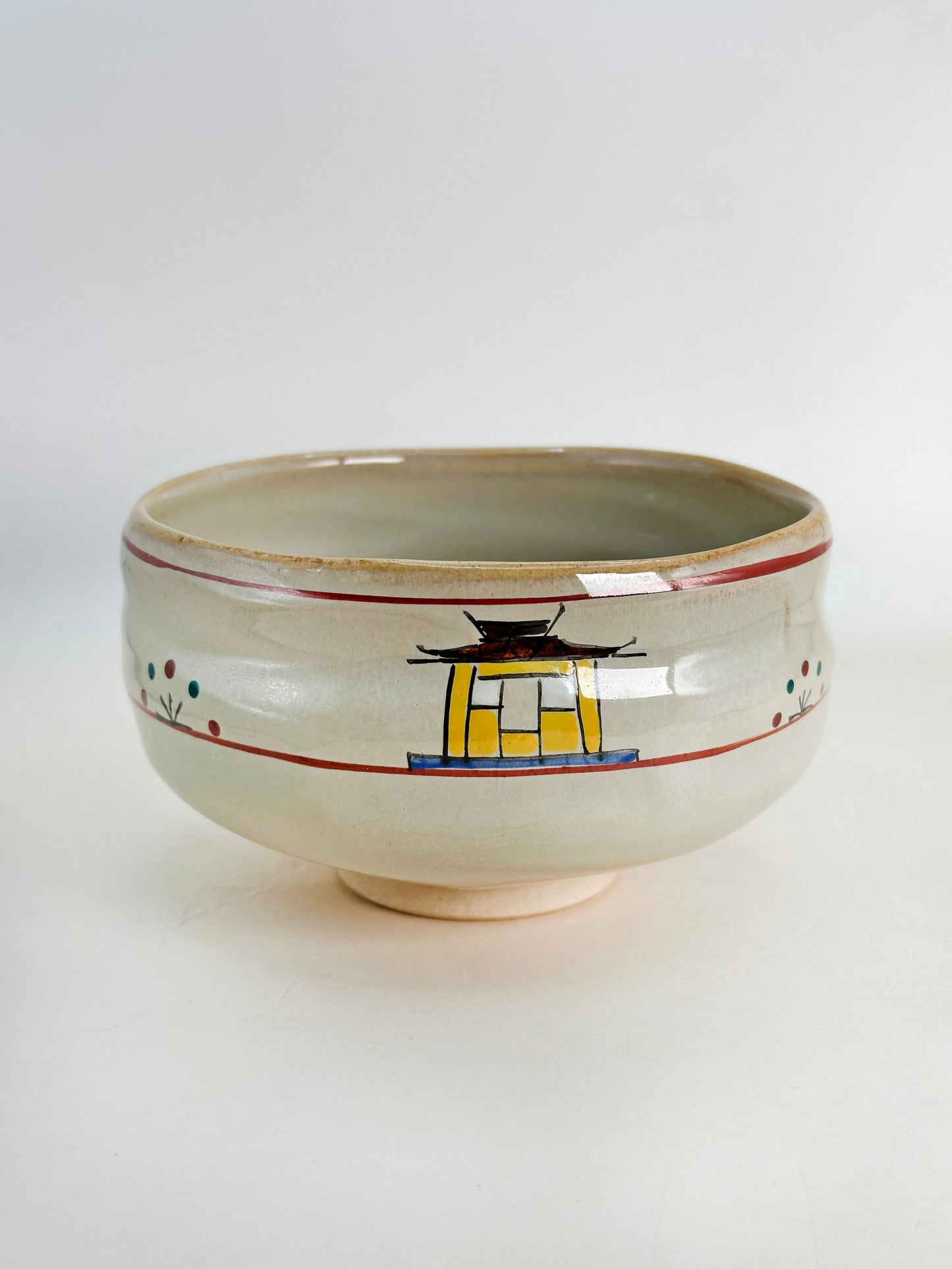 TC77 - Matcha Bowl Chawan of Akahada-yaki 赤膚焼