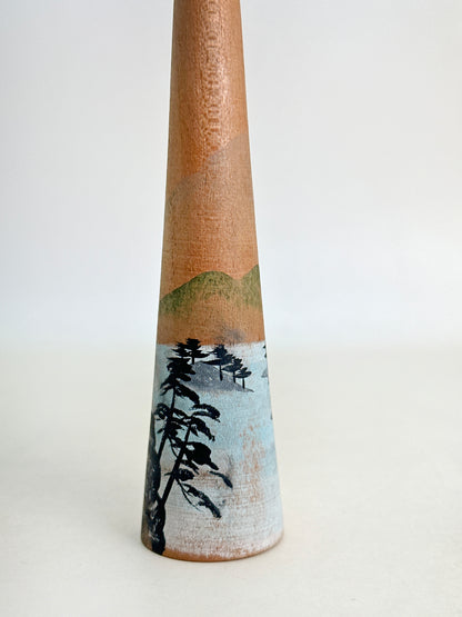 K15126 - Omiyage kokeshi doll︱Shirakaba Lake 白樺湖