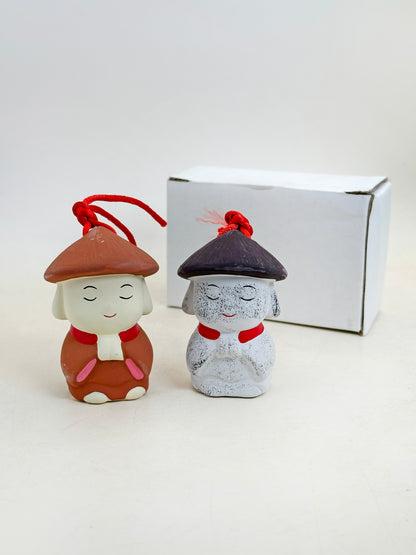CB285 - Dorei Clay Bell Kasa Jizō 笠地蔵