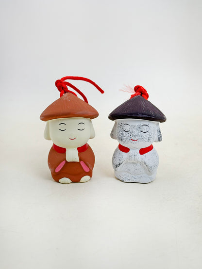 CB285 - Dorei Clay Bell Kasa Jizō 笠地蔵