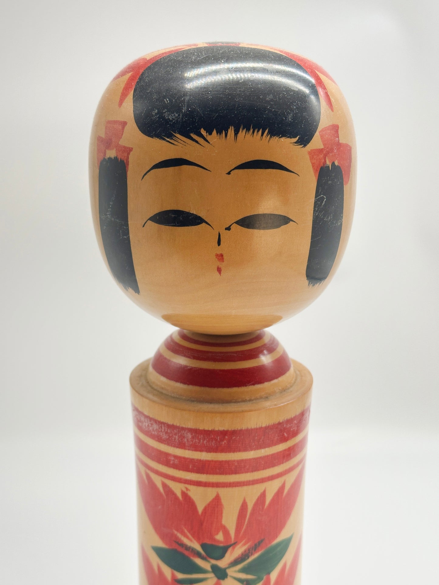K35009 - Traditional Togatta Kokeshi by Satō Yasuo 佐藤保男