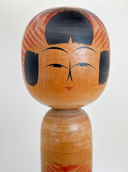 K30060 - Traditional Togatta kokeshi by Takeji Yamao 山尾武治