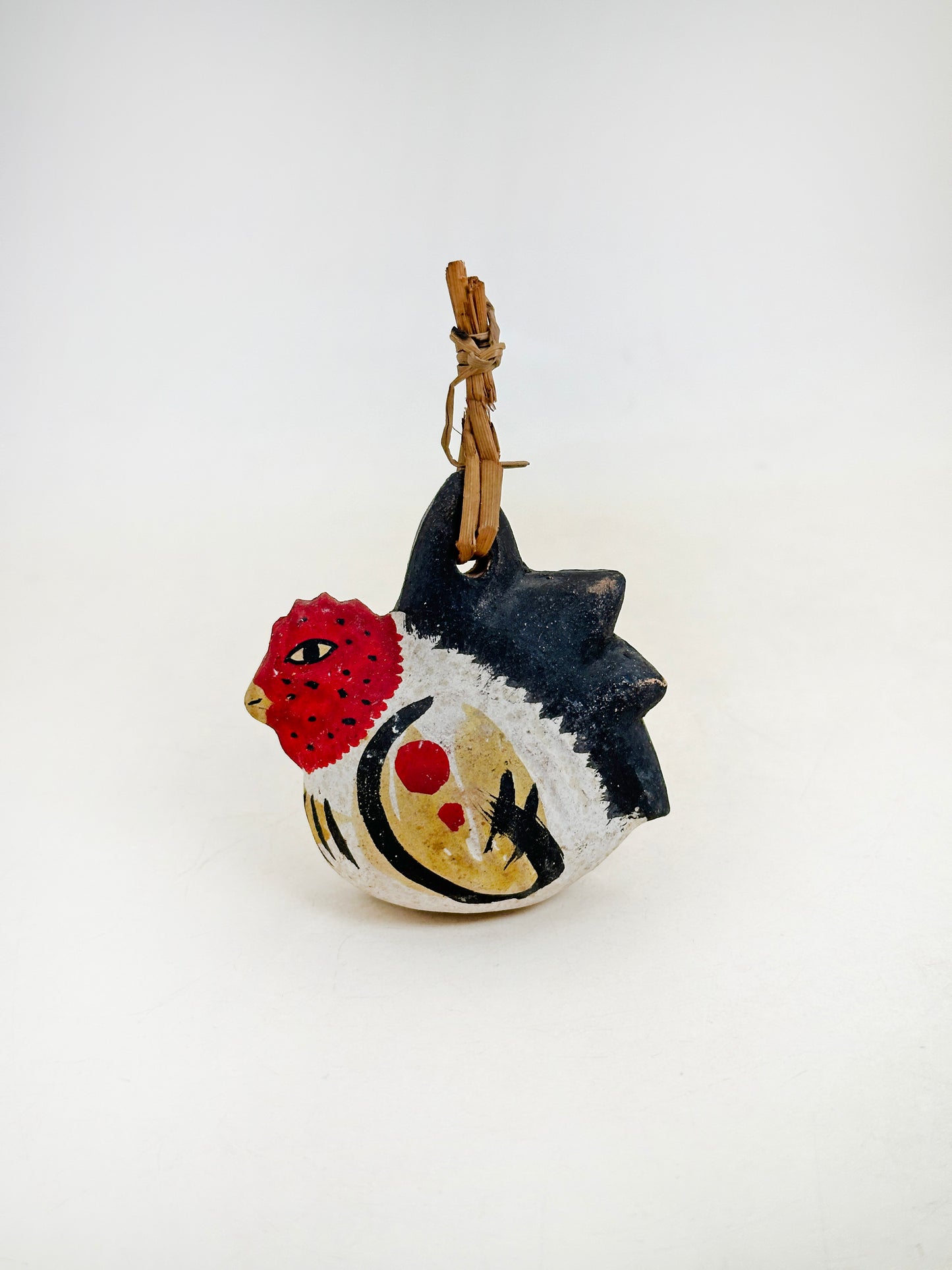 CB287 - Dorei Clay Bell of Rooster Nogomi Ningyō のごみ人形