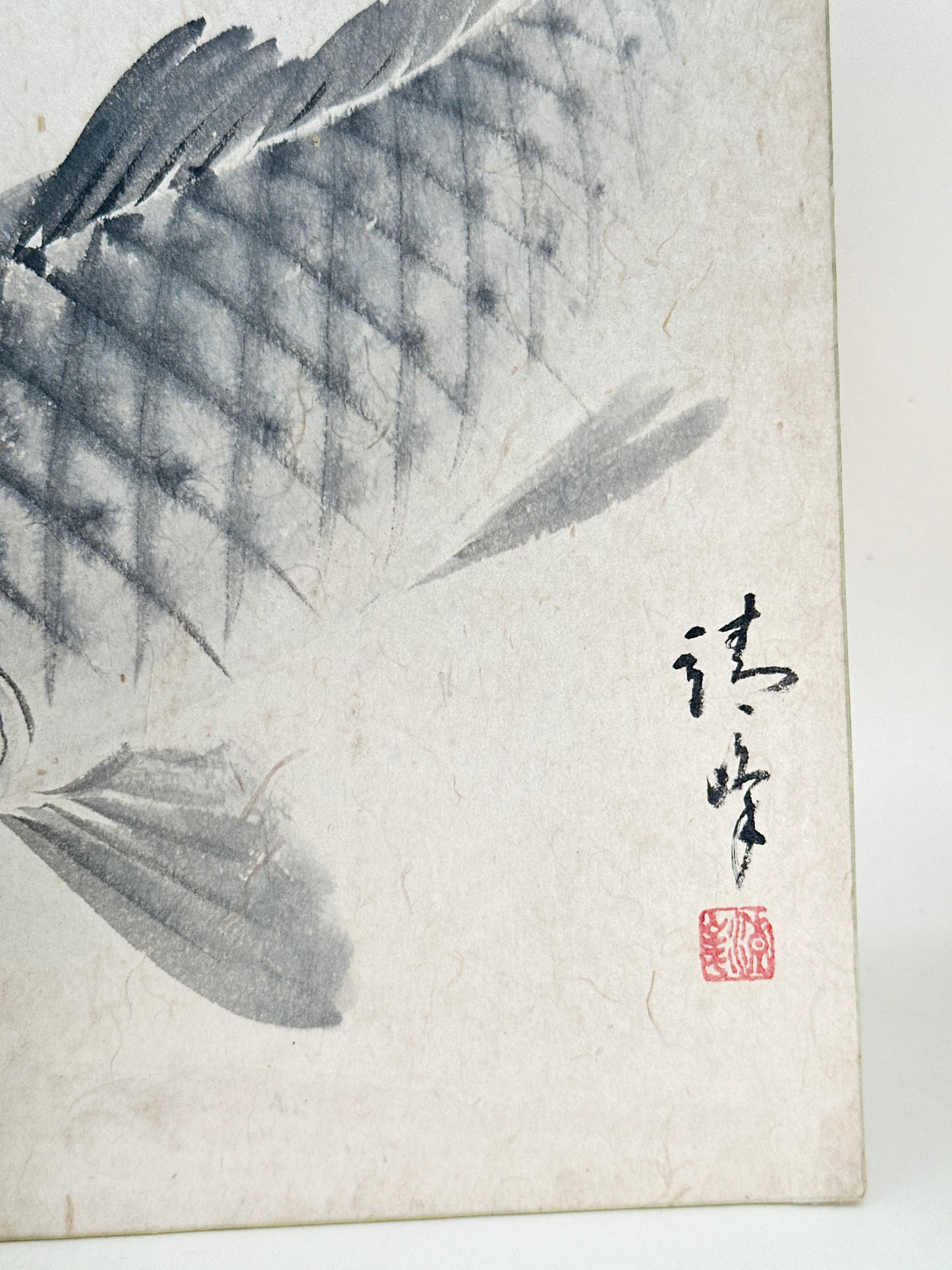 SHP258 - Obra de tinta Shikishi de peces Koi 鯉