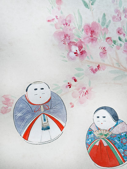 SHP262 - Shikishi Artwork of Hina Ningyō 雛人形