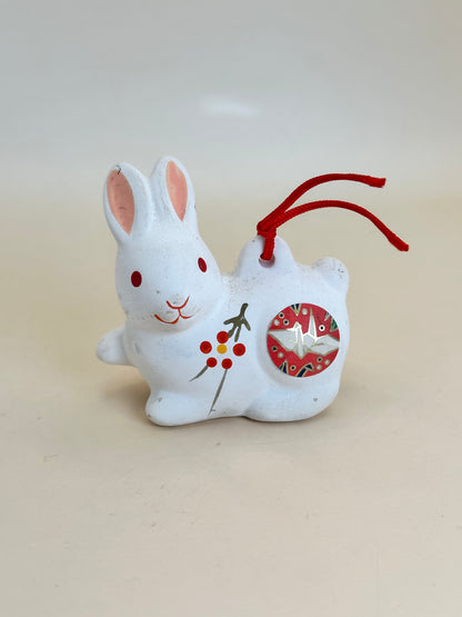CB089 - Rabbit Dorei Clay Bell - Fukagawa Naritasan 深川成田山
