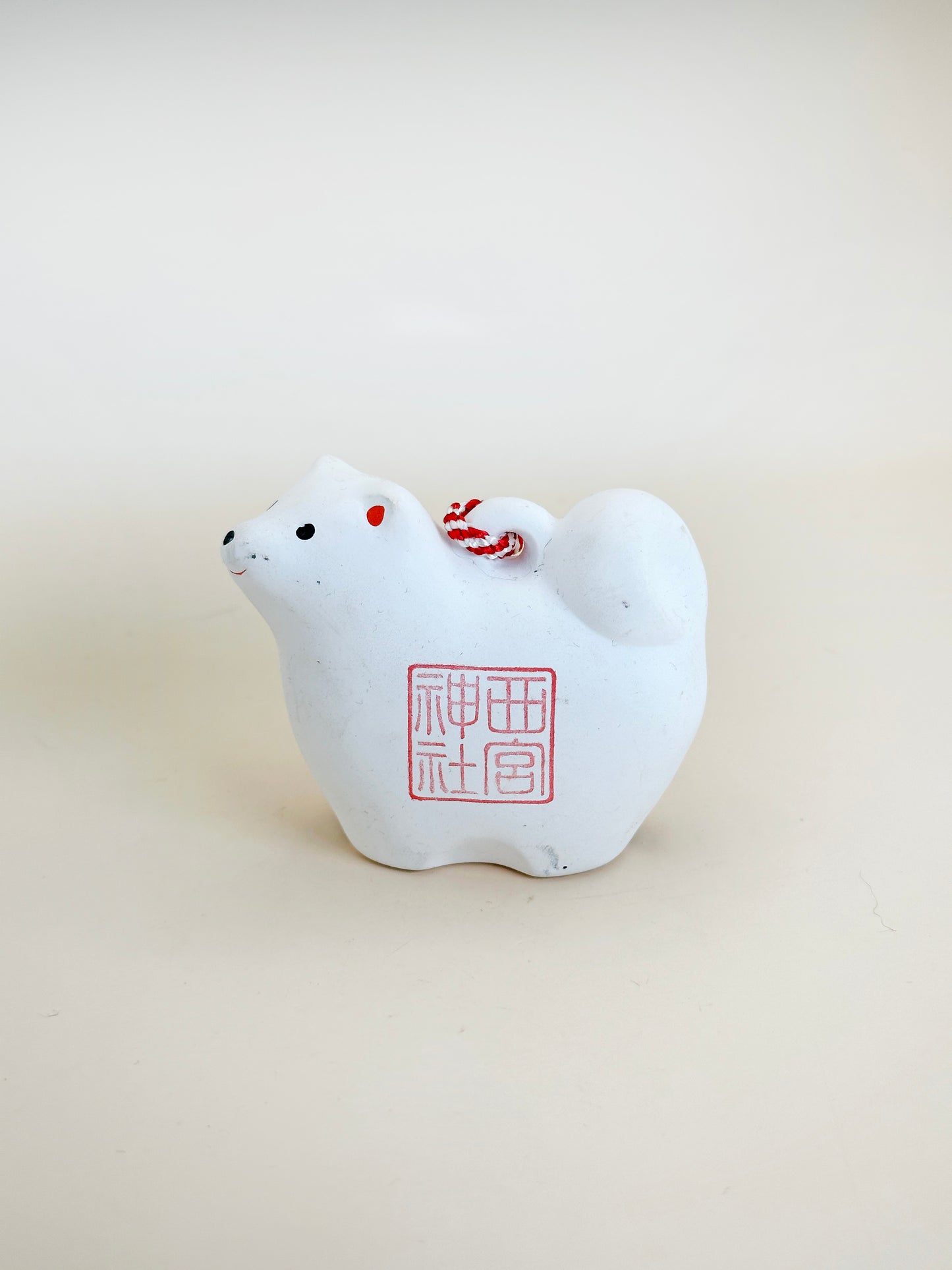 CB091 - Dog Dorei Clay Bell – Nishinomiya Shrine 西宮神社