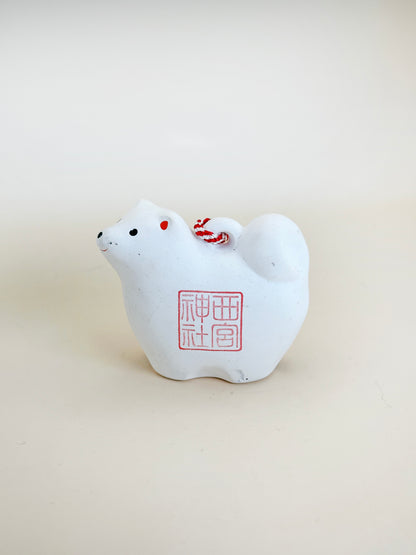 CB091 - Dog Dorei Clay Bell – Nishinomiya Shrine 西宮神社
