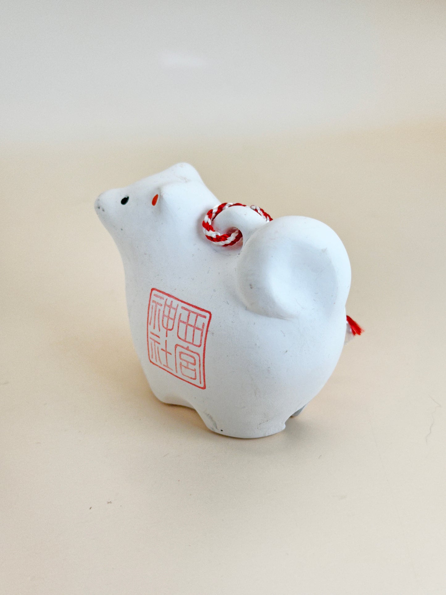 CB091 - Dog Dorei Clay Bell – Nishinomiya Shrine 西宮神社