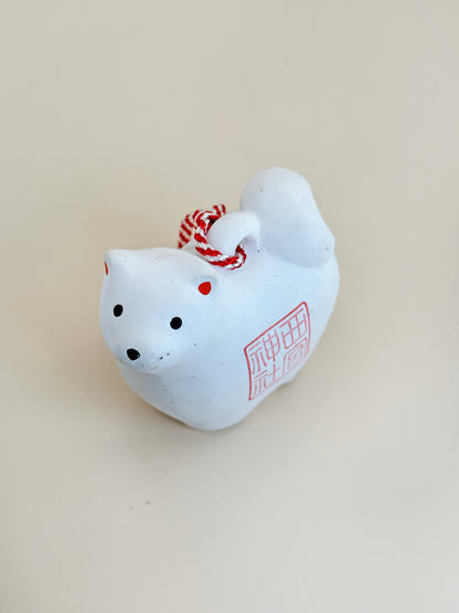 CB091 - Dog Dorei Clay Bell – Nishinomiya Shrine 西宮神社