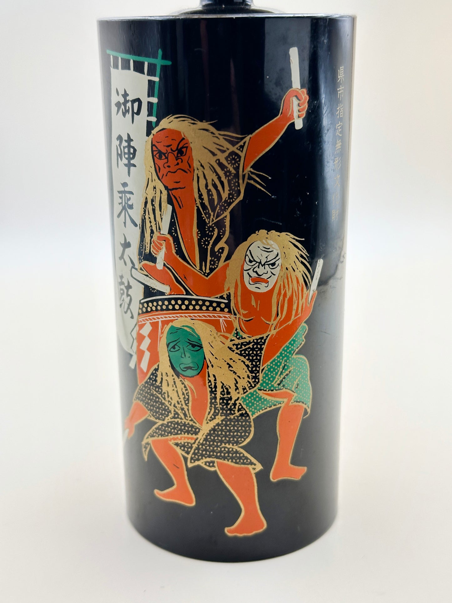 K20097 - Sosaku Lacquer kokeshi by Yanagiyama 塩安漆器工房