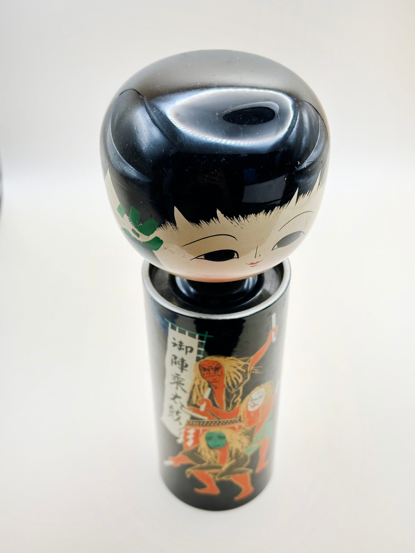 K20097 - Sosaku Lacquer kokeshi by Yanagiyama 塩安漆器工房