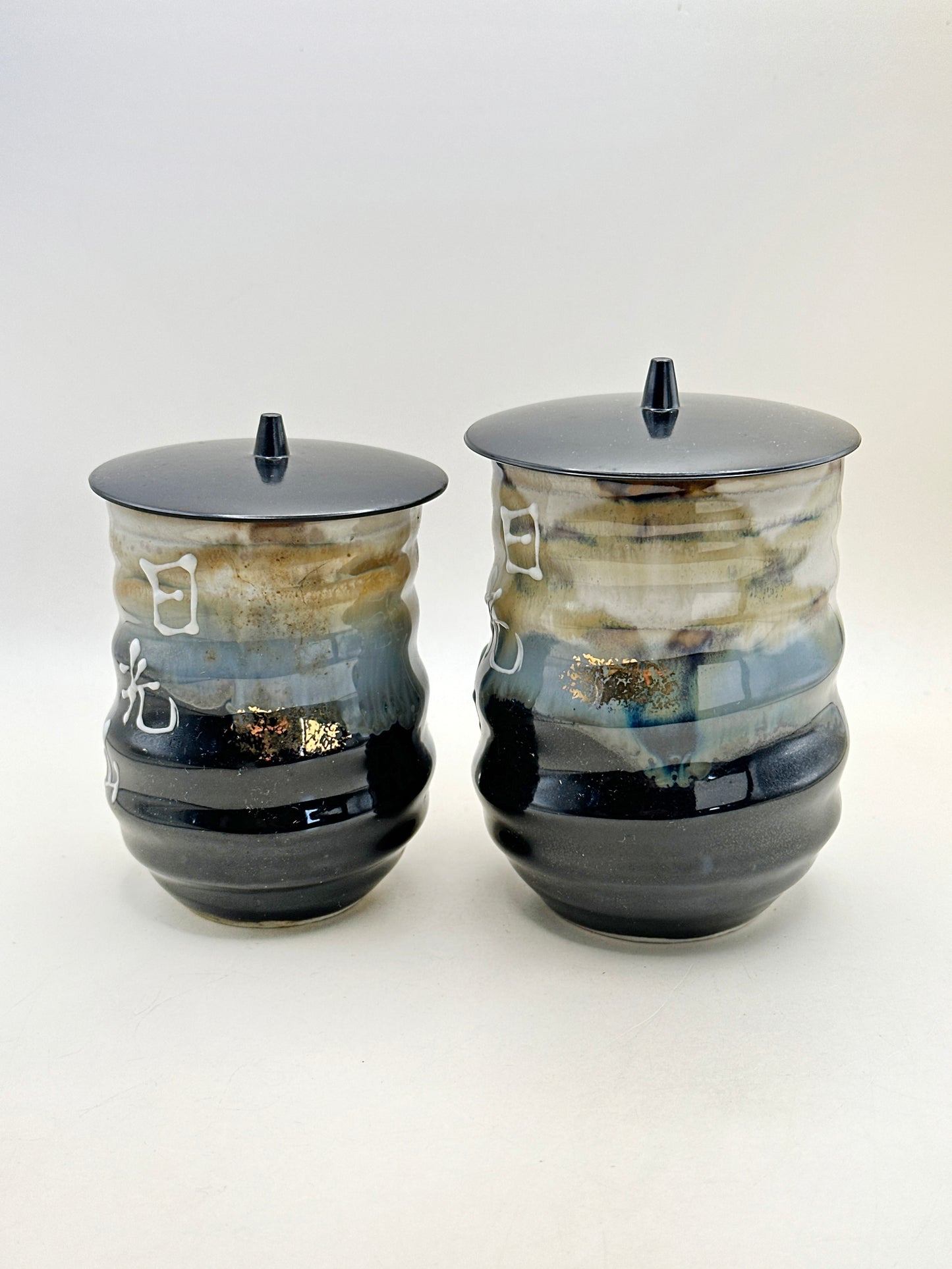 TB212 - Lidded Cup set of by Miura Tōen 三浦陶苑