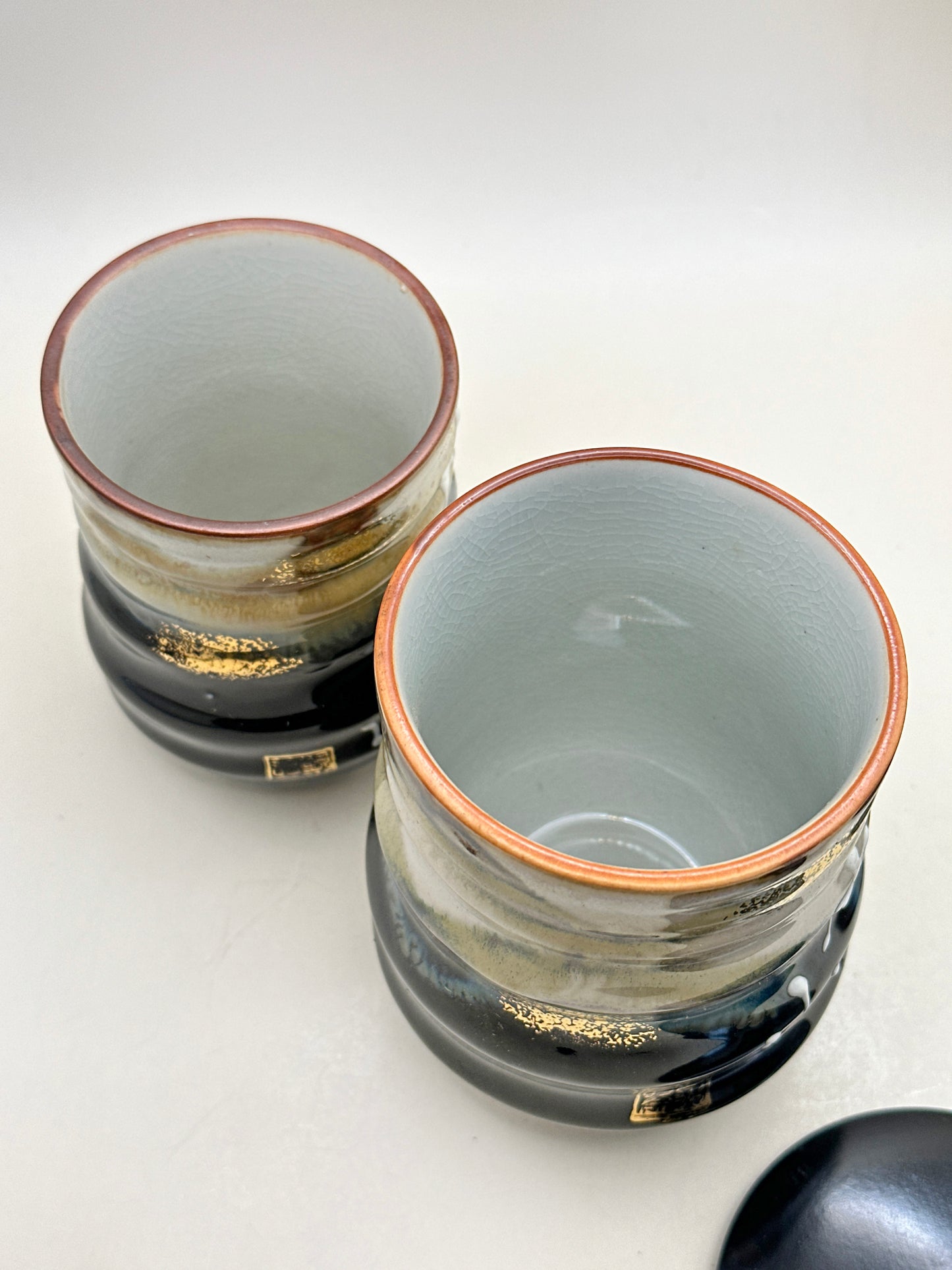 TB212 - Lidded Cup set of by Miura Tōen 三浦陶苑