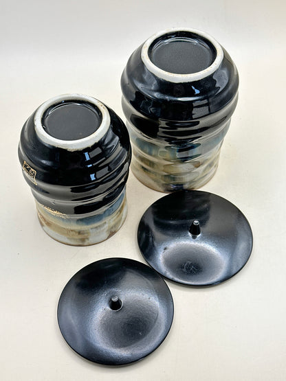 TB212 - Lidded Cup set of by Miura Tōen 三浦陶苑