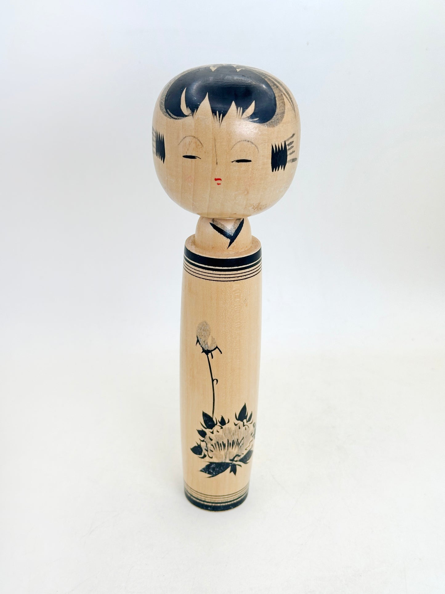 K20160 - Sosaku Shingata Kokeshi by Kanazawa Tokushige 金沢徳重