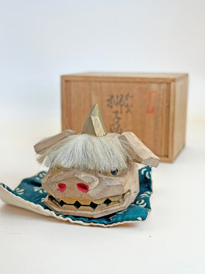 FT235 - Japan Vintage craft Kaga Shishigashira 加賀 獅子頭