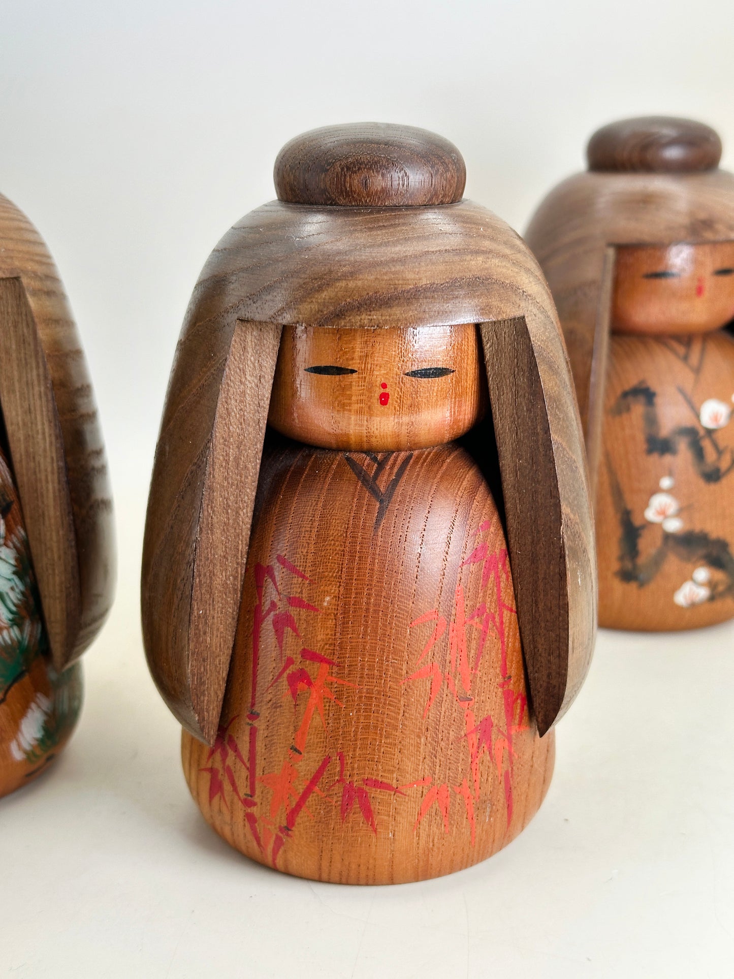 K15130 - Sosaku Kokeshi set by Takeda Daisuke 竹田大介