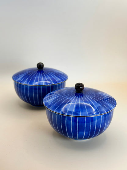 TB65 - Lidded teacups by Fukagawa Seiji 深川製磁
