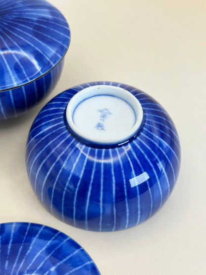 TB65 - Lidded teacups by Fukagawa Seiji 深川製磁