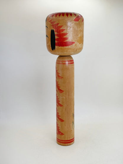 K30062 - Traditional Togatta kokeshi by Fumio Sato 佐藤文男
