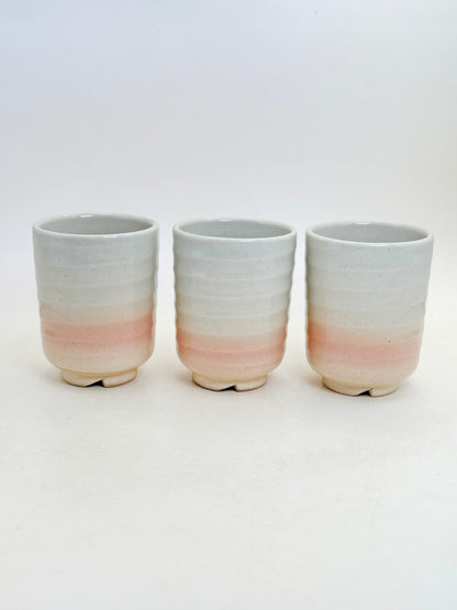 TB329 - Hagi-yaki yunomi tea cup set 萩焼