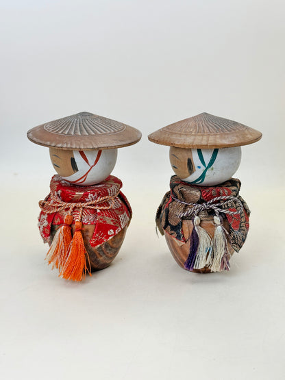 K10199 - Omiyage Kasa kokeshi of Couple 笠夫婦