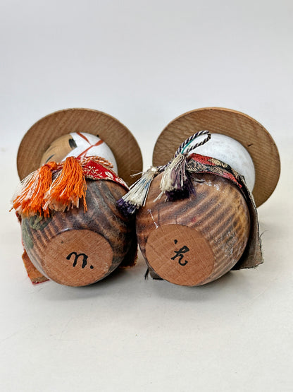 K10199 - Omiyage Kasa kokeshi of Couple 笠夫婦