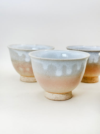 TB216 -  Hagi-yaki Tea Cup set by Tenpōzan 萩焼