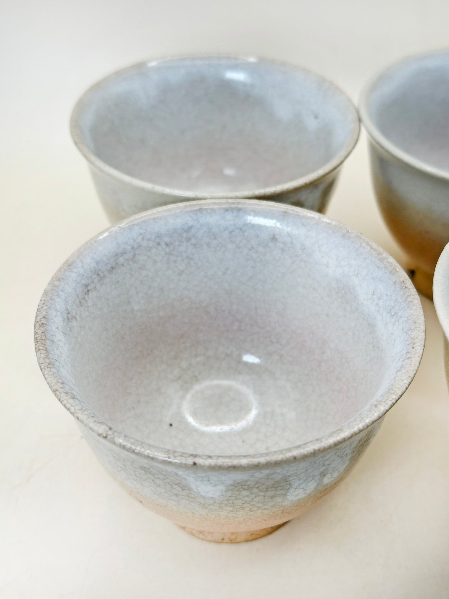 TB216 -  Hagi-yaki Tea Cup set by Tenpōzan 萩焼