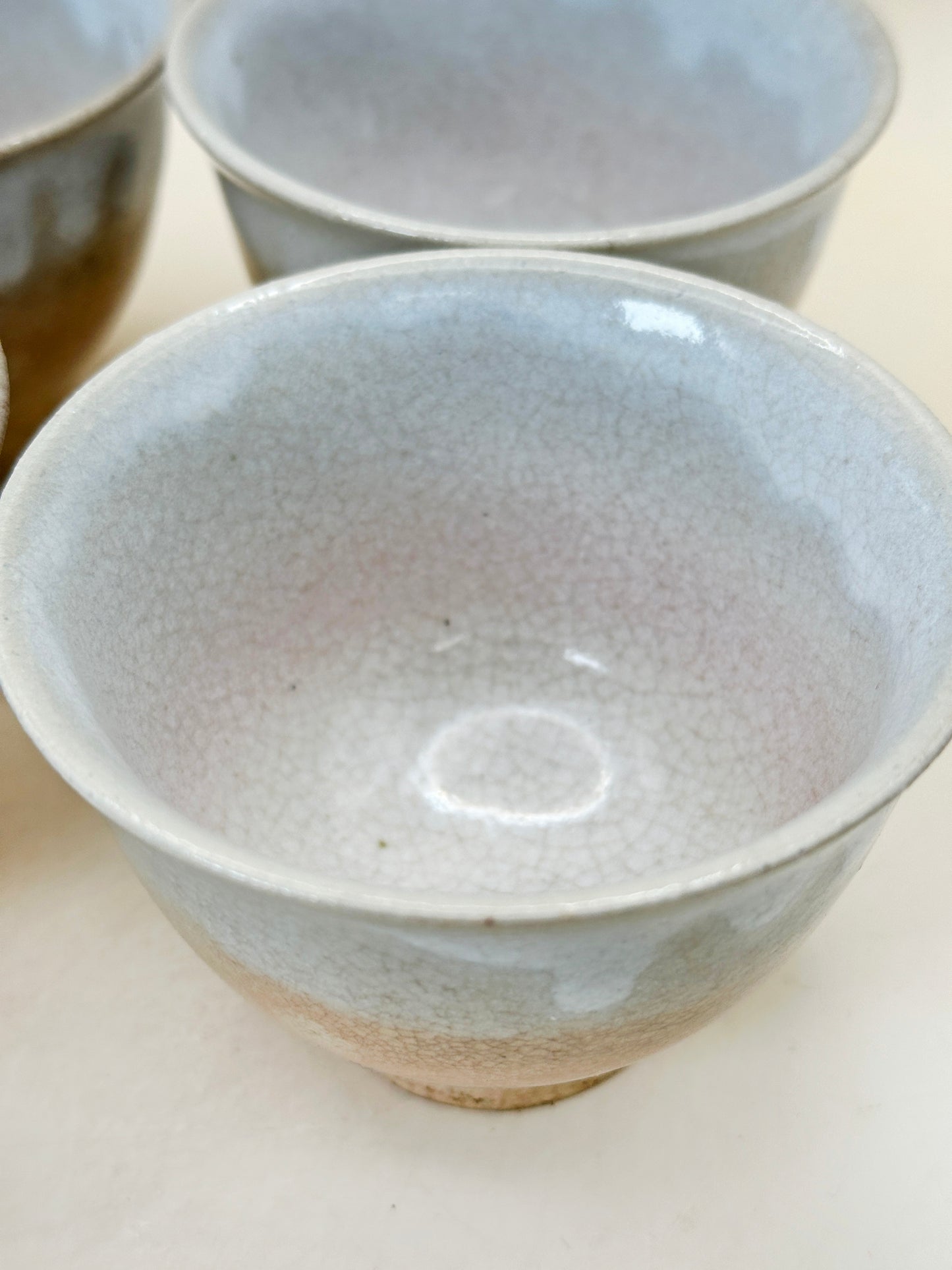TB216 -  Hagi-yaki Tea Cup set by Tenpōzan 萩焼