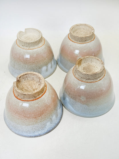 TB216 -  Hagi-yaki Tea Cup set by Tenpōzan 萩焼