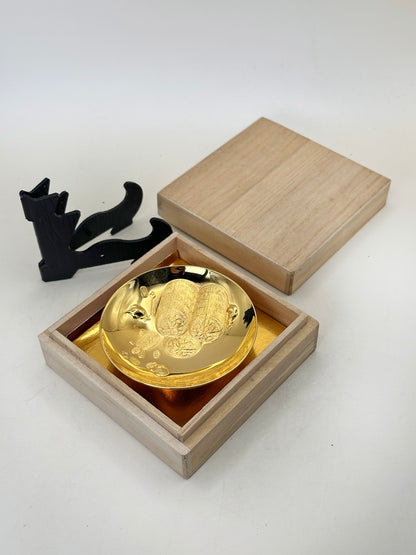 TB229 - Copa ceremonial Kinpai con baño de oro 24K 金盃