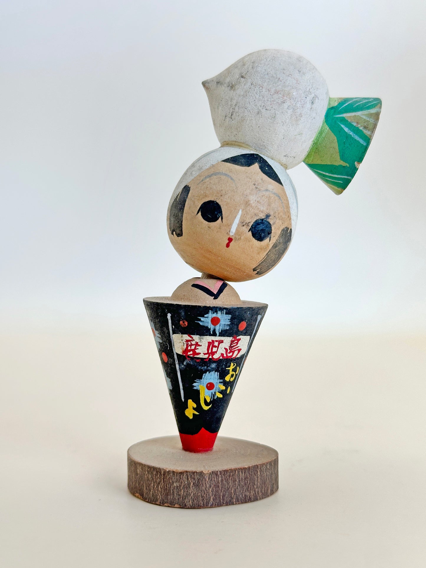 K10145 - Omiyage Daikon Kokeshi from Kagoshima 鹿児島