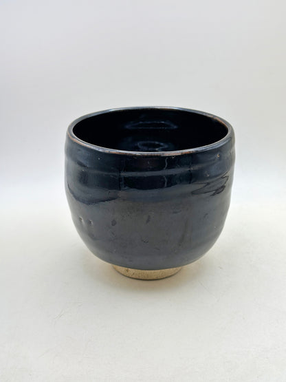 TC112 -  Seto-yaki black chawan matcha bowl 瀬戸焼