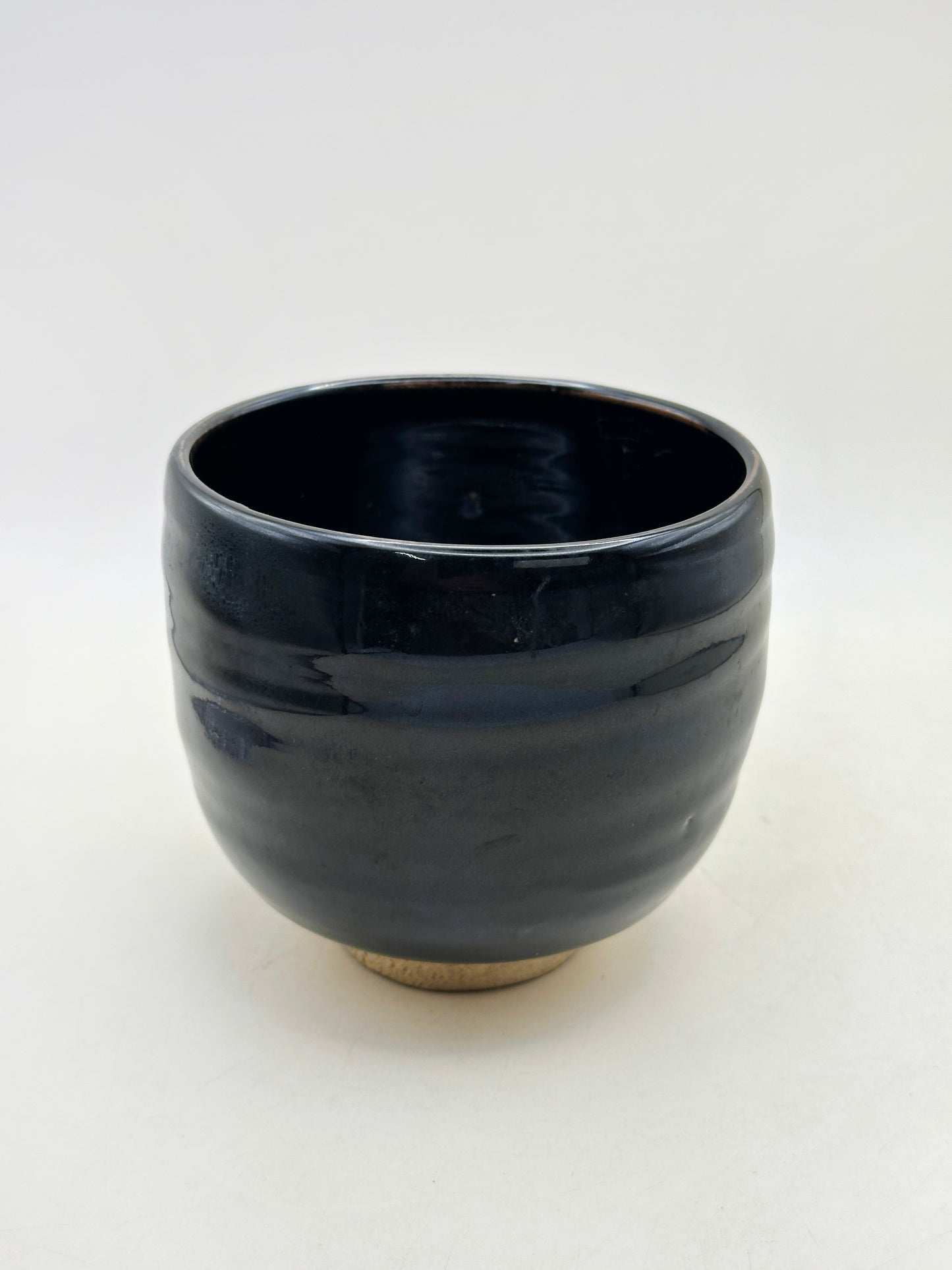 TC112 -  Seto-yaki black chawan matcha bowl 瀬戸焼