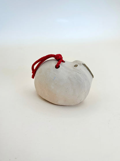 CB095 - Vintage Japanese Clay Cow Bell Dorei