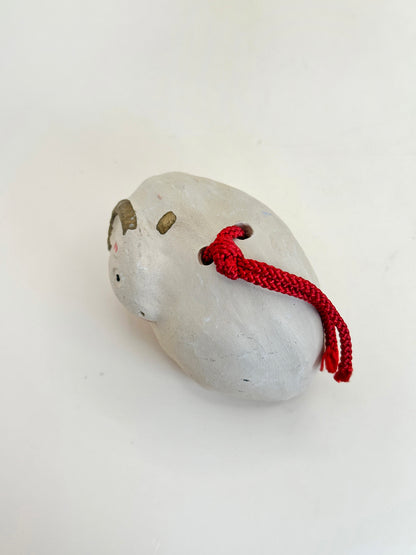 CB095 - Vintage Japanese Clay Cow Bell Dorei